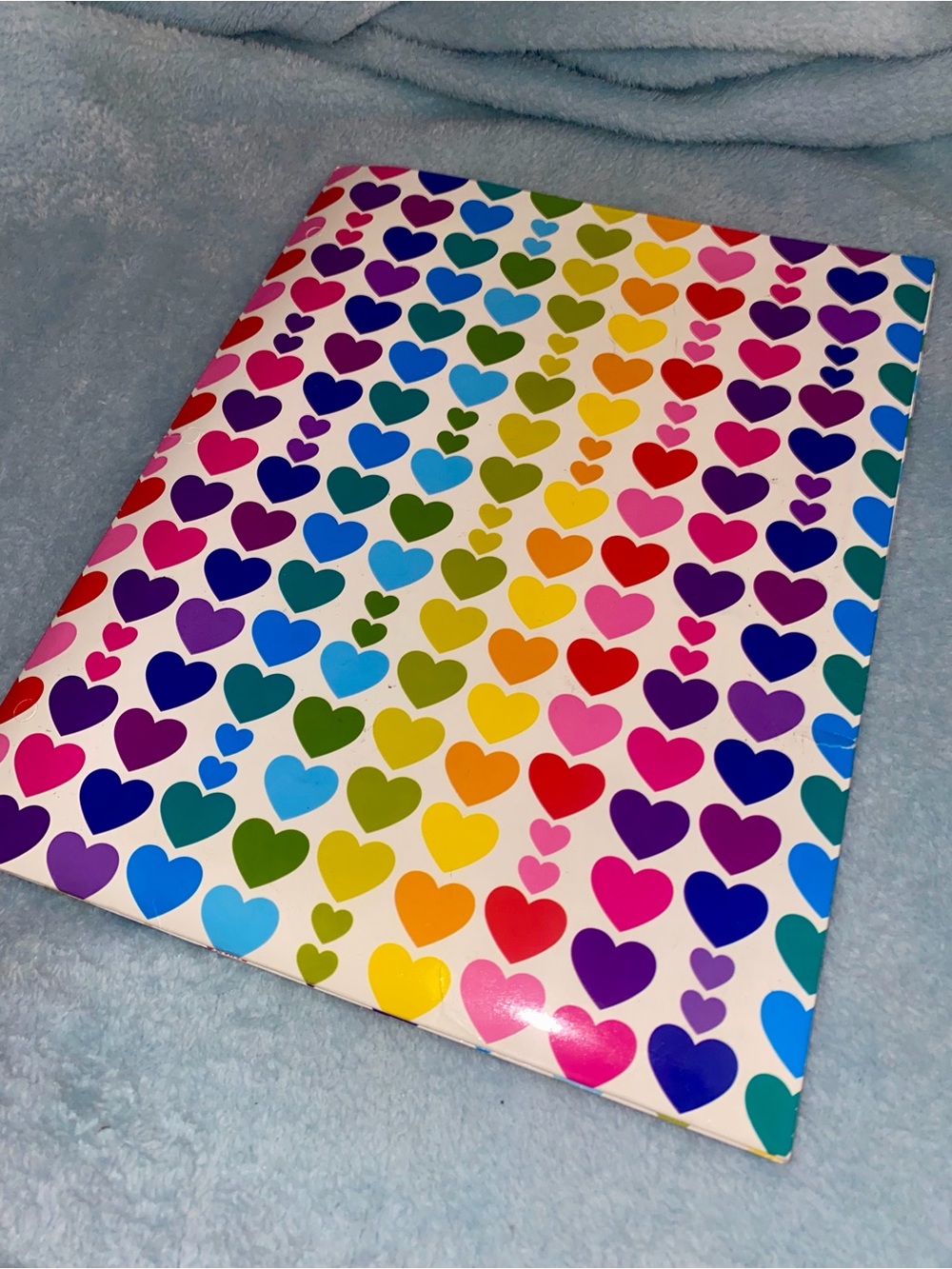 RARE Vintage Lisa Frank Queen of Color Rainbow Heart Portfolio Folder Y2K